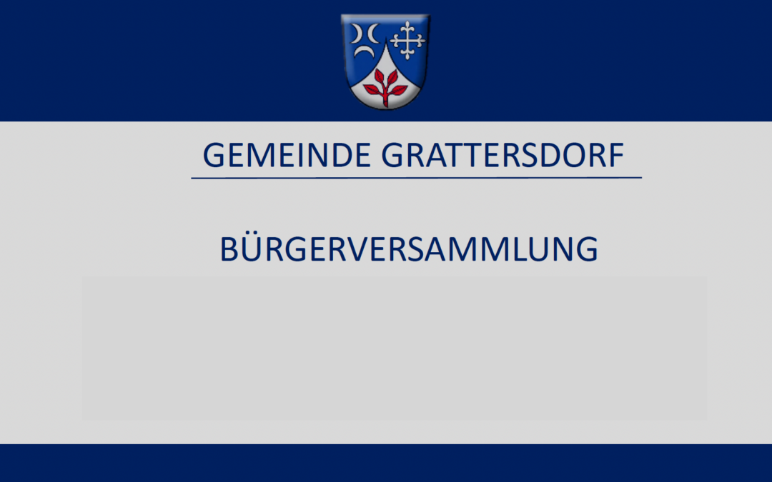Präsentation Bürgerversammlung 2022